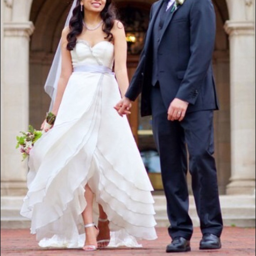 BHLDN Va et Vien Tiered Tulip Wedding Gown